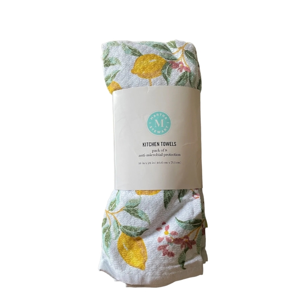 White and Yellow Kitchen Towels by Mainstays